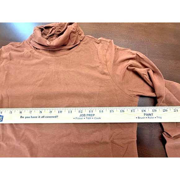 Aventura CHUTNEY ORANGE Cowl Neck Sz M Stretchy Long Sleeve Athleisure Top NEW!! - Picture 2 of 5